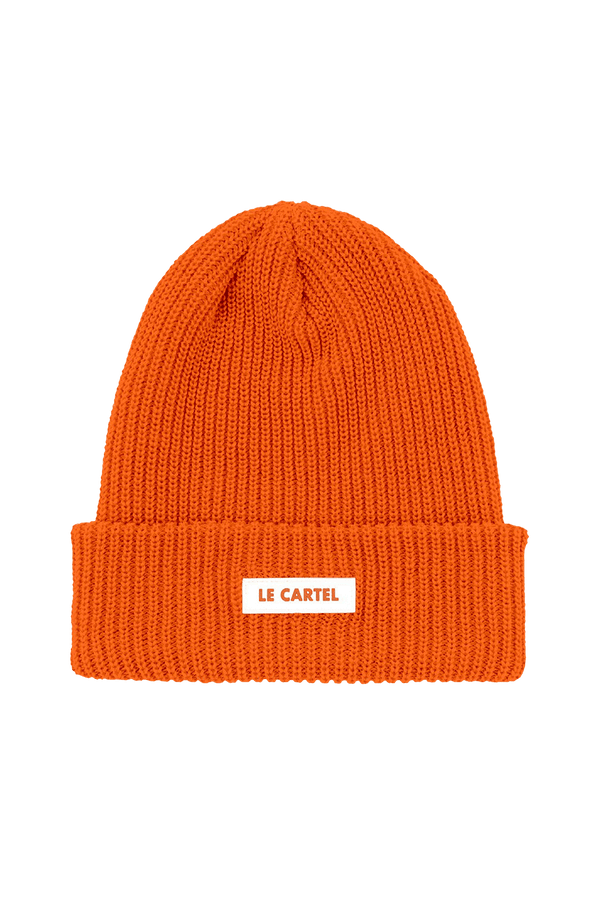 CHUNKY・Large knit beanie・Orange