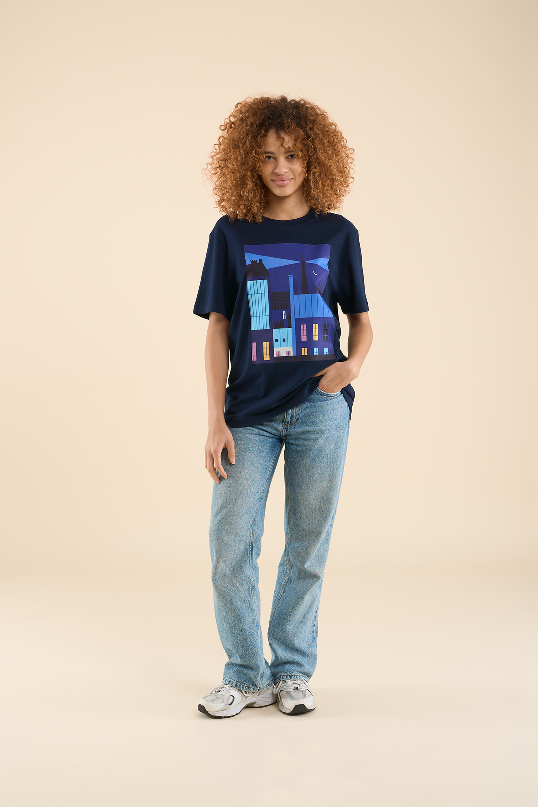 VUE SUR TOUR・T-shirt unisexe・Bleu marine