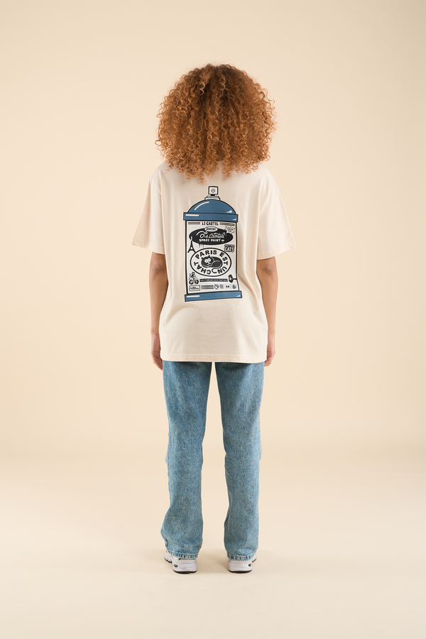 PARIS EST UN CHAT・T-shirt unisexe・Crème