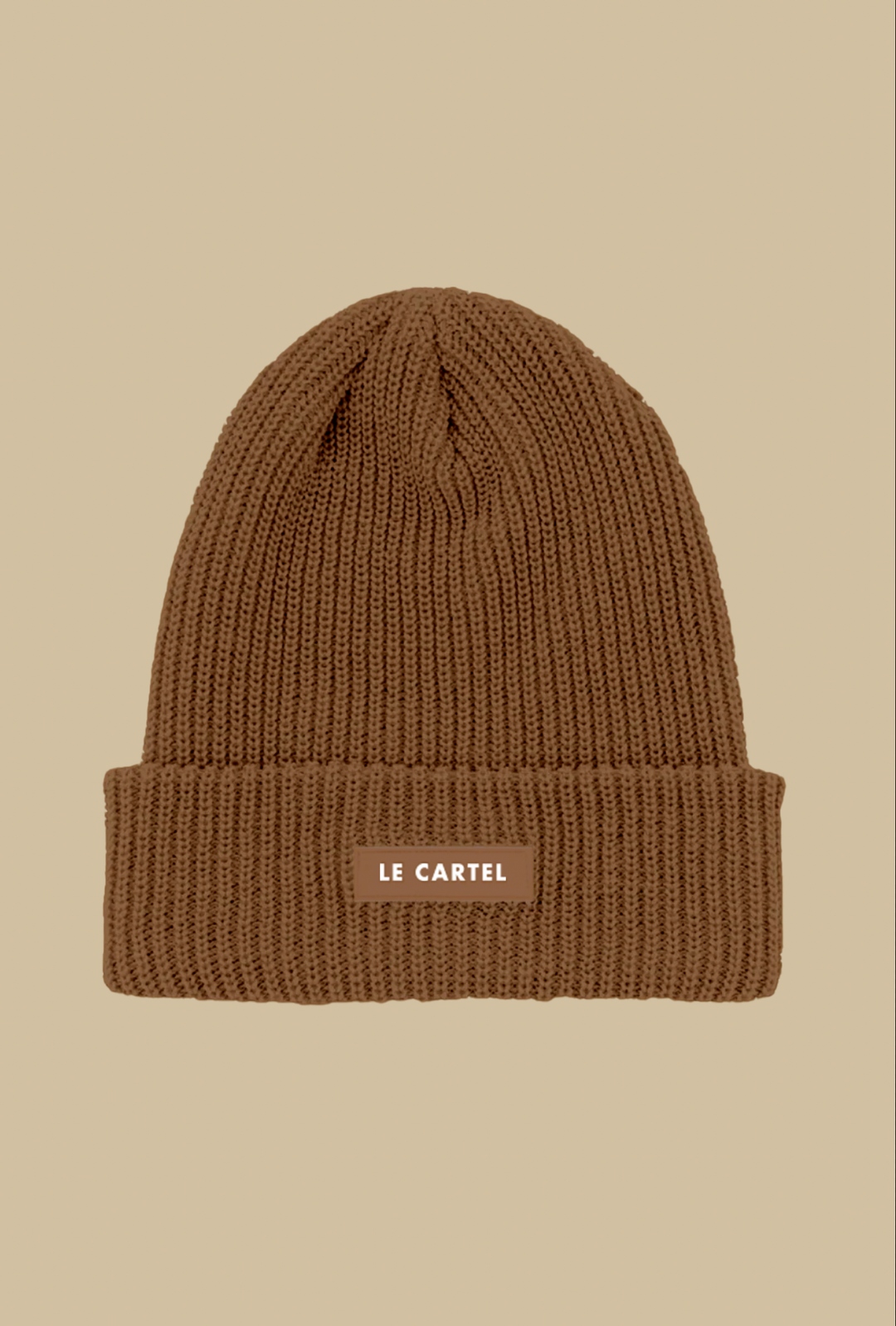 CHUNKY・Large knit beanie・Brown