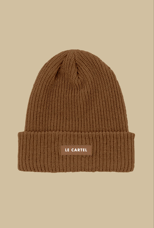 CHUNKY・Large knit beanie・Brown