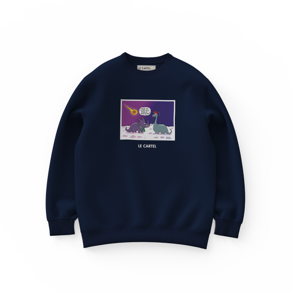 THE END・Crewneck unisex・Navy blue