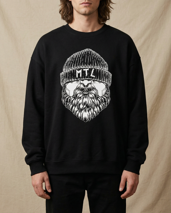 BARBU・Crewneck・White / Black