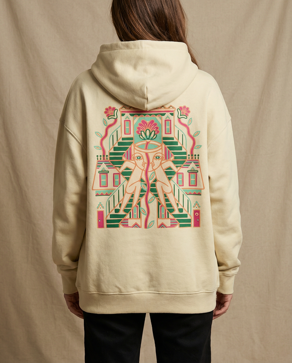 TANDEM・Unisex Hoodie・Cream