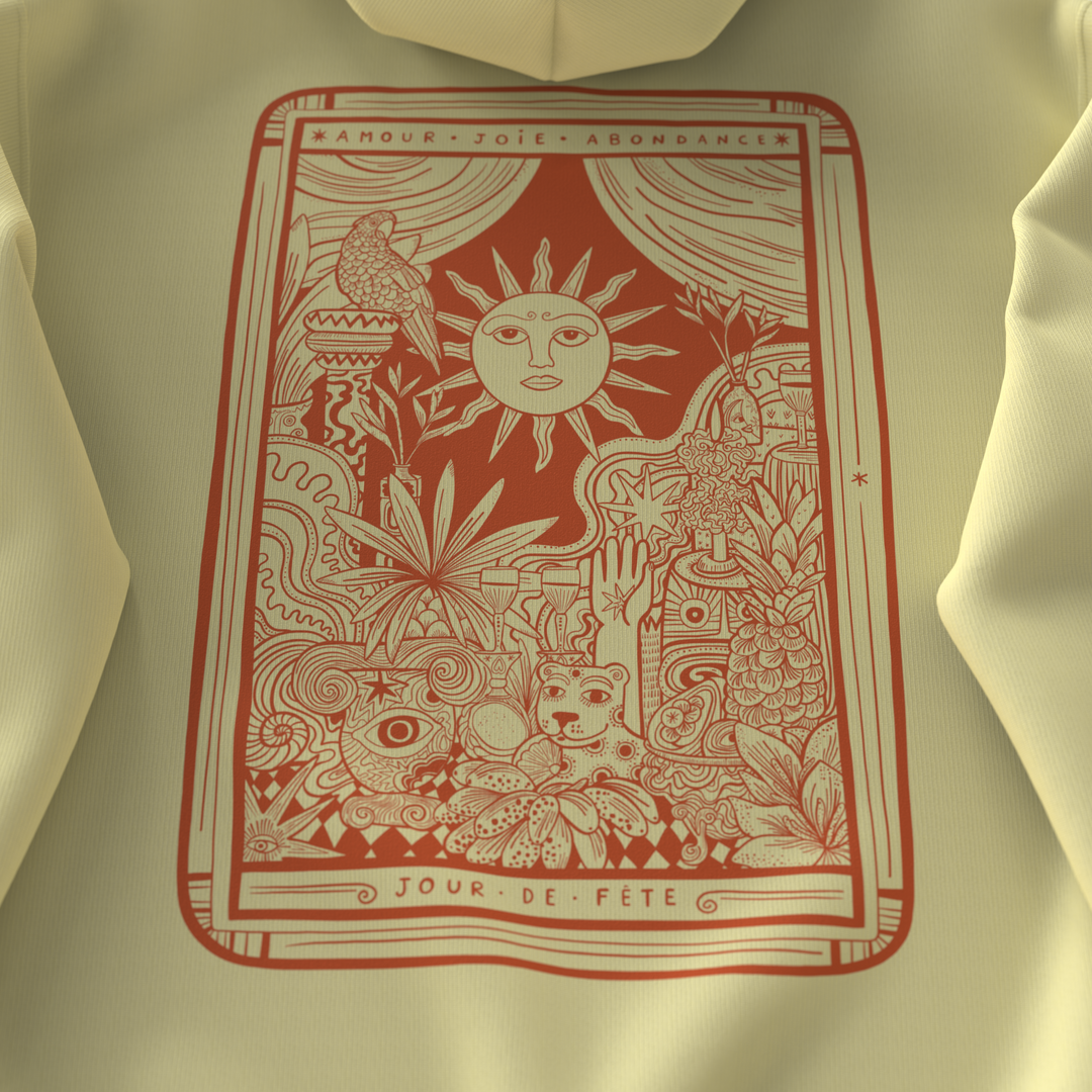 JOUR DE FÊTE ・ Hoodie unisexe ・ Cream