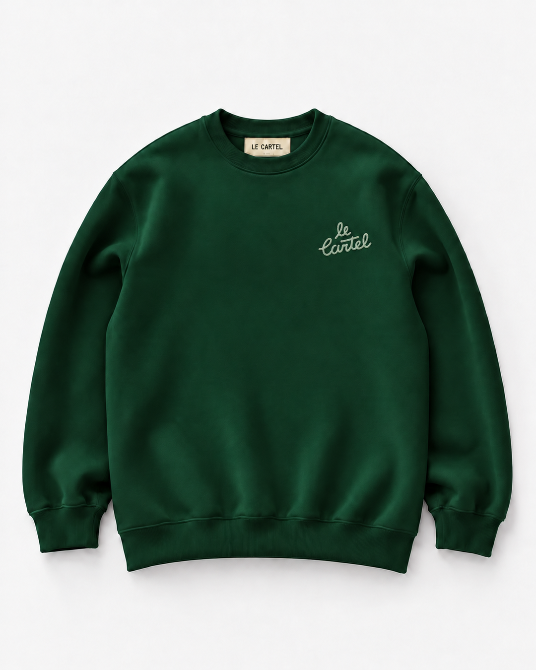 NEW OG・Unisex embroidered crewneck・Green