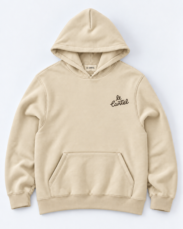 NEW OG・Hoodie unisexe brodé・Crème