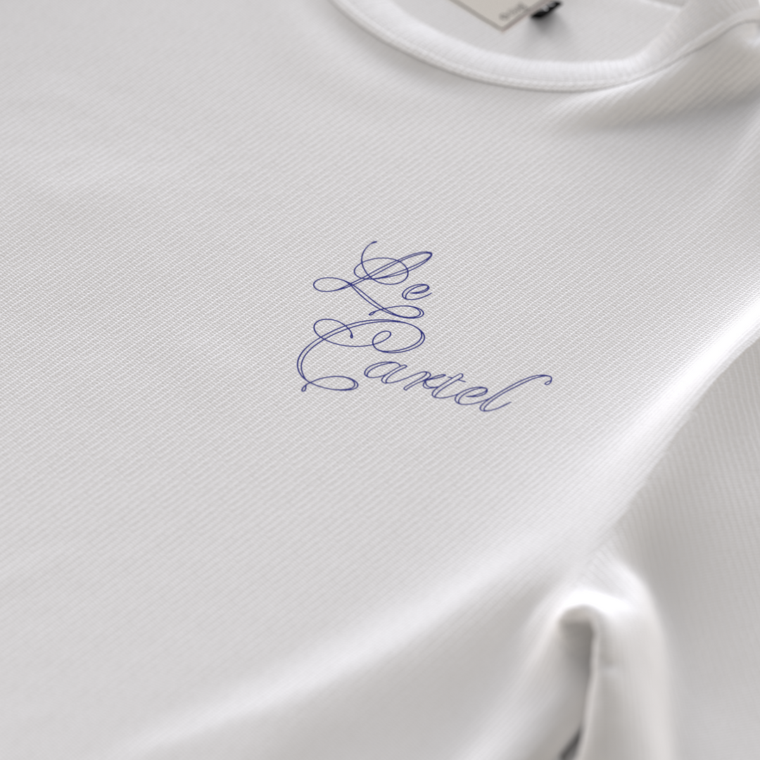 COMBUSTION LENTE・T-shirt ample unisexe・Blanc