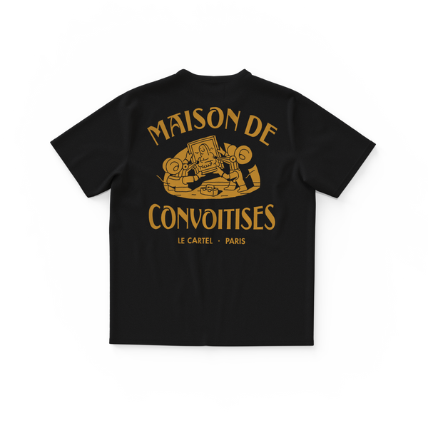 MAISON DE CONVOITISES・Large unisex T-shirt・Black