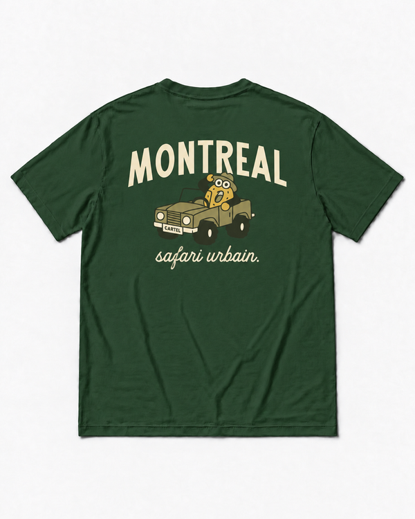 SAFARI URBAIN・T-shirt unisexe・Vert