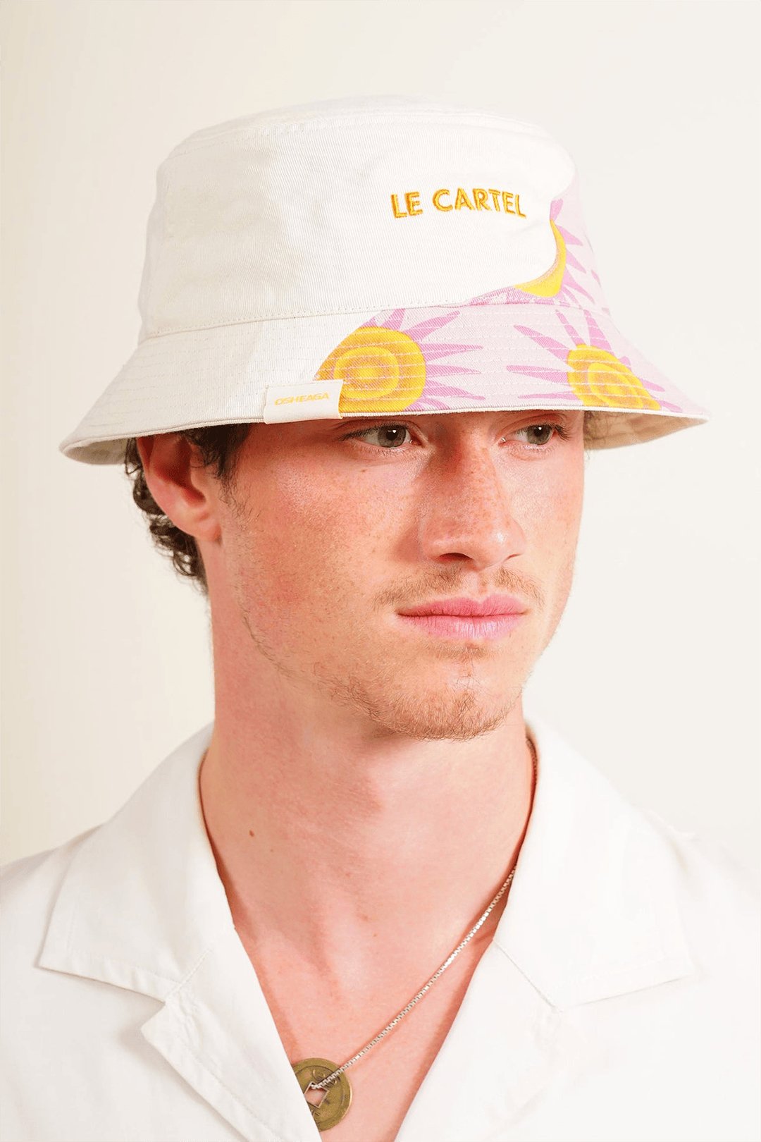 BURNING SUN・Bucket hat brodé・Sable - Le Cartel