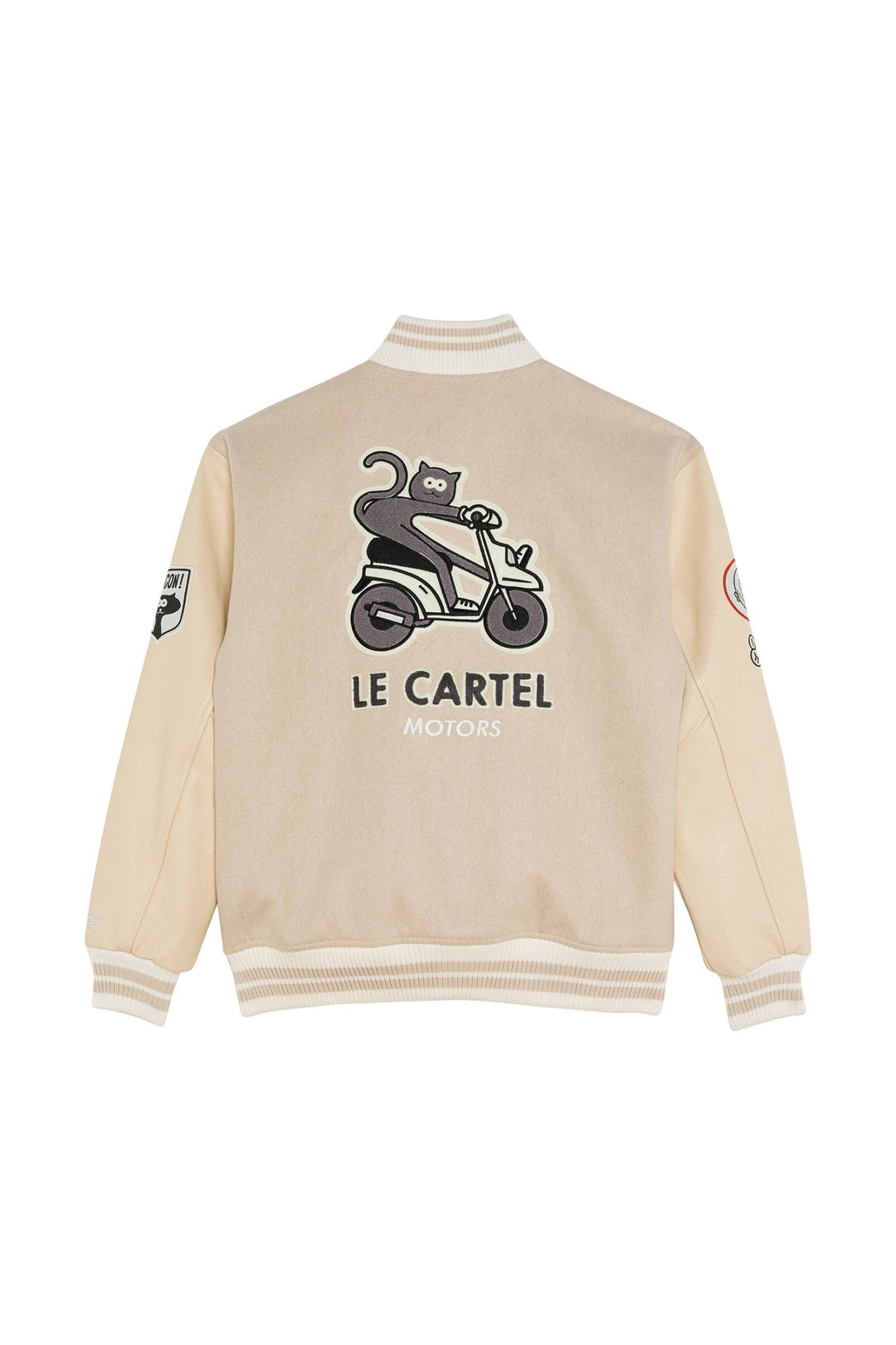 CHATCON・Veste varsity avec patchs・Sable - Le Cartel