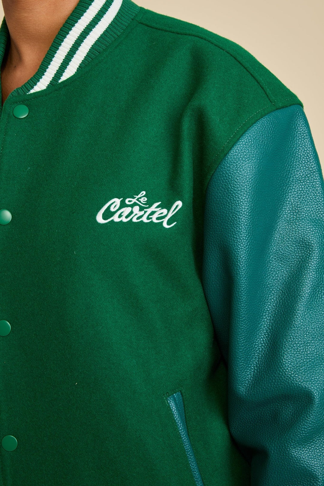 CHATCON・Veste varsity・Verte - Le Cartel