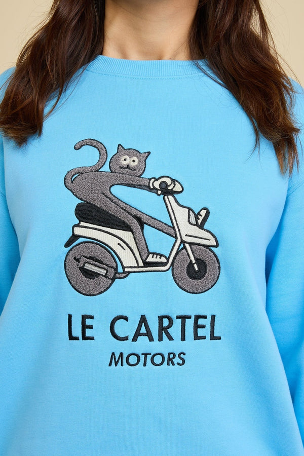 CHATVROOM・Crewneck unisexe・Bleu - Le Cartel