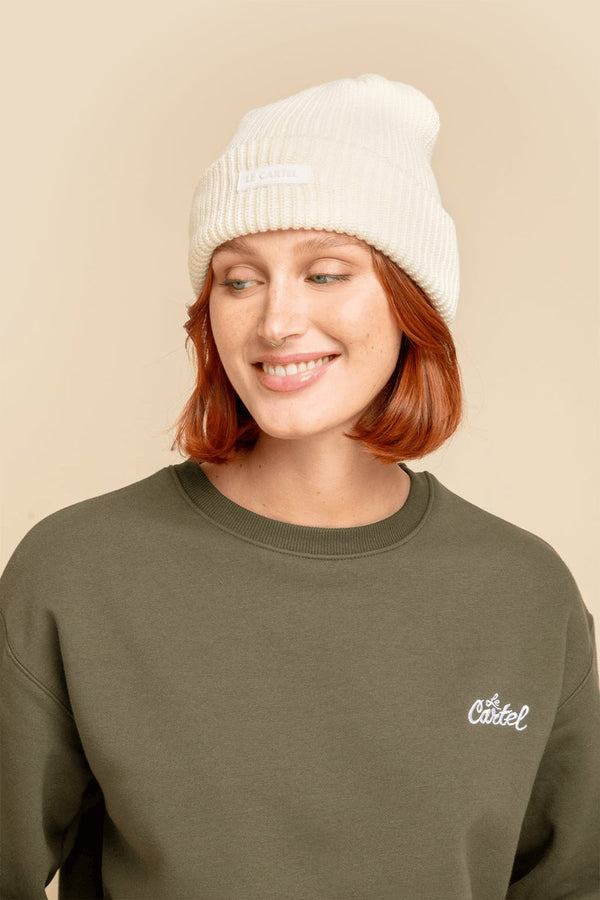 CHUNKY・Tuque grosse maille・Blanc cassé - Le Cartel