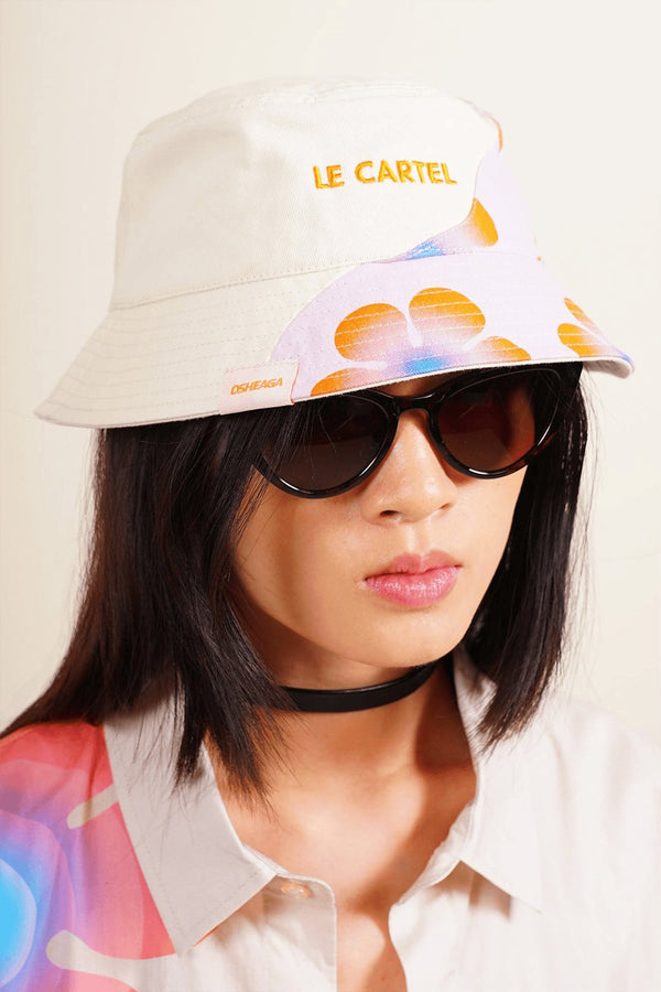 FLOWER POWER・Bucket hat brodé・Sable - Le Cartel