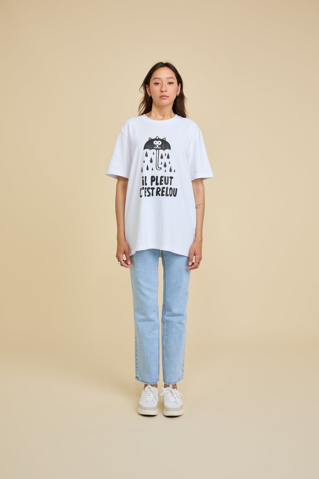 IL PLEUT C'EST RELOU・T - shirt unisexe・Blanc - Le Cartel