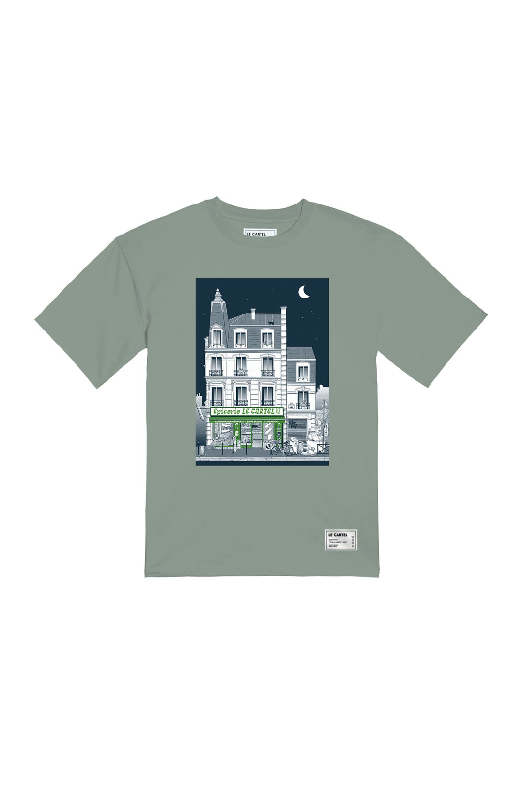 L'ÉPICERIE LE CARTEL・T-shirt unisexe・Vert d'eau - Le Cartel