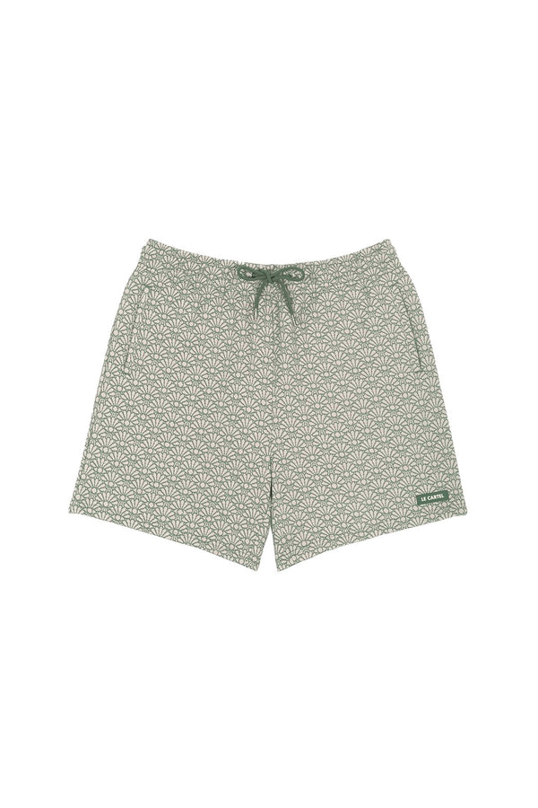 MOSAÏQUE・Short tissé・Vert - Le Cartel